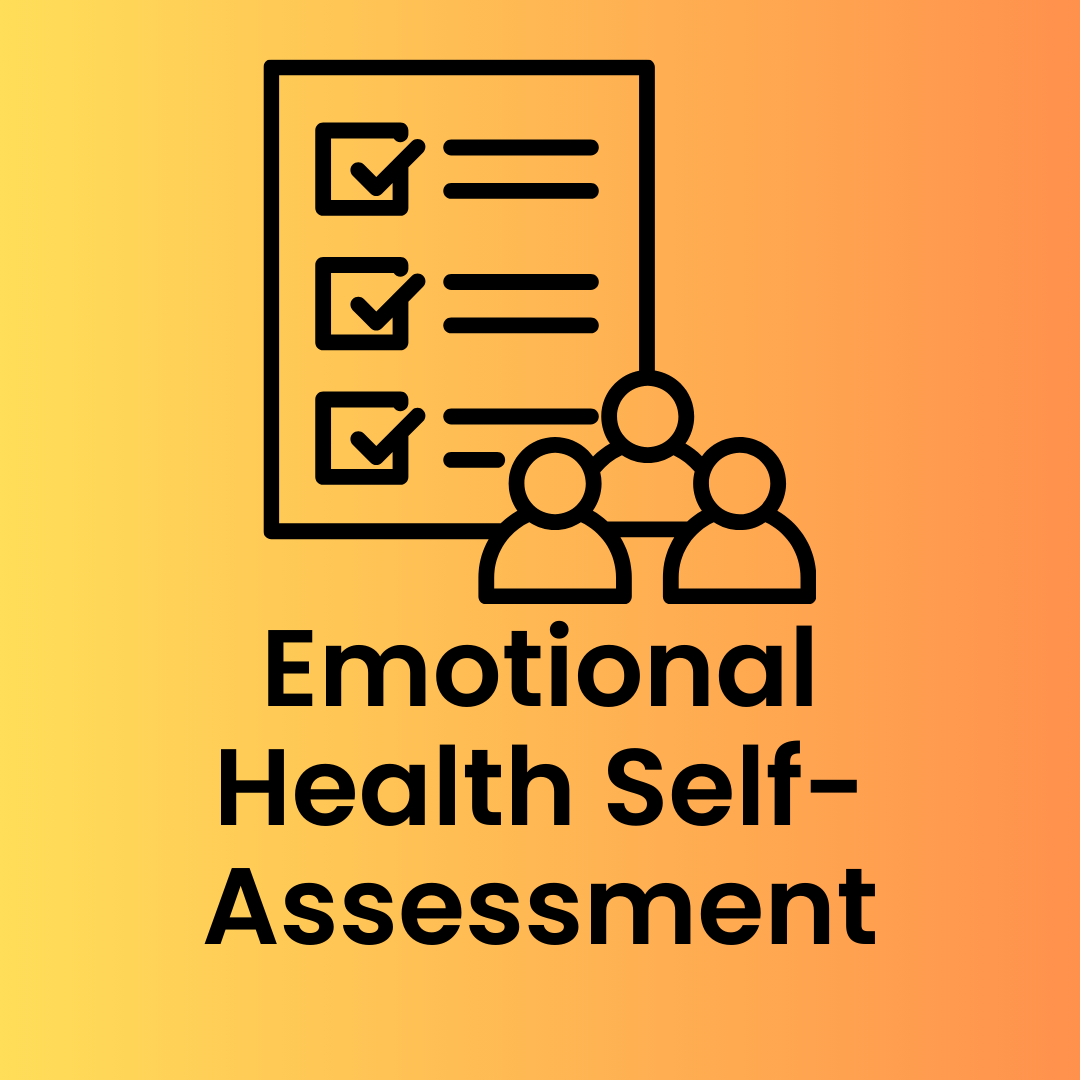 Checklist with group icon, titled 'Emotional Health Self-Assessment