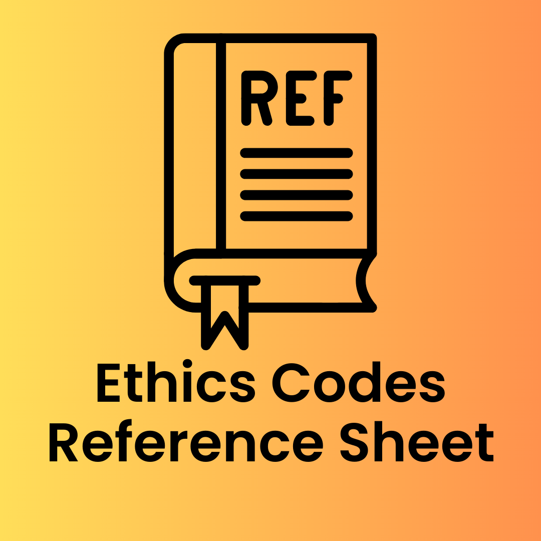 Book icon labeled REF, symbolizing professional guidelines.
