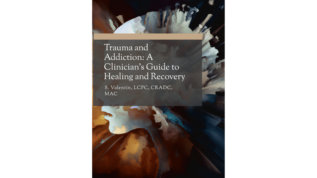 cover page of trauma and addiction print on demand