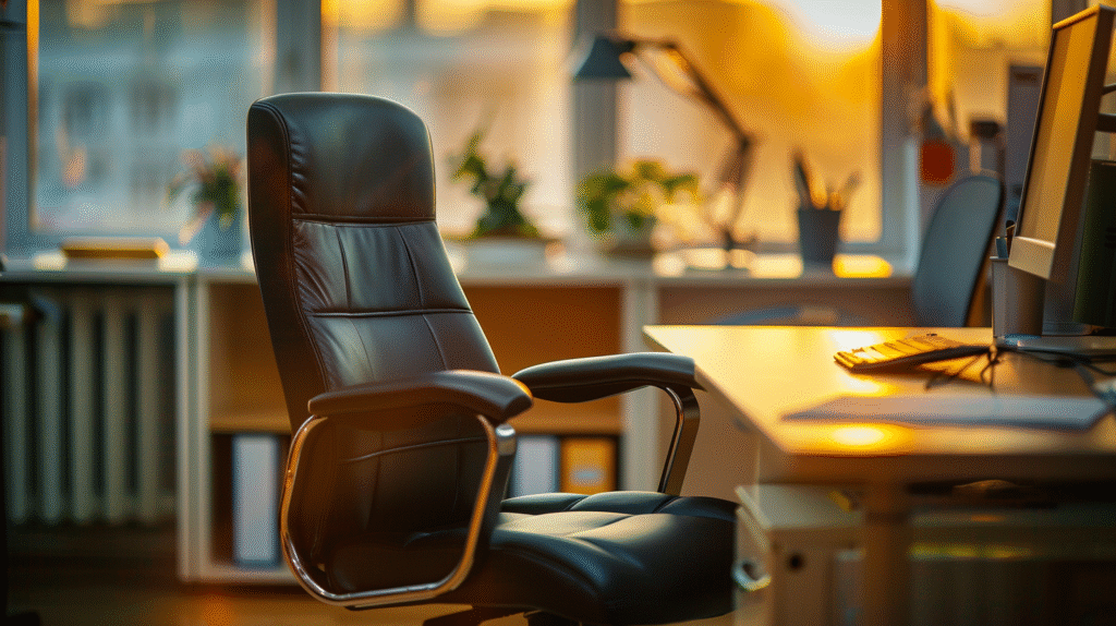 Empty supervisor office with desk and chair, representing gaps in clinical supervision for new counselor.