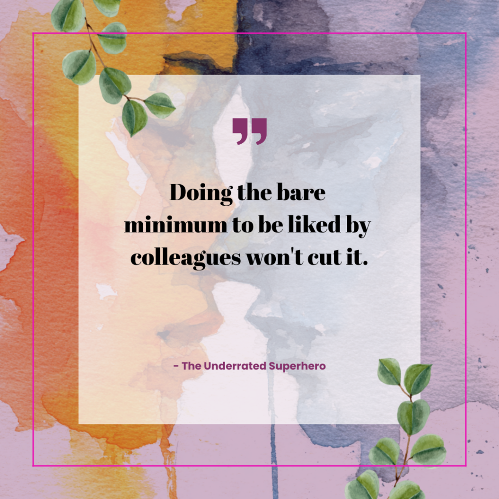 Watercolor background with motivational quote about workplace effort and boundaries highlighting the impact of a difficult coworker on professional relationships