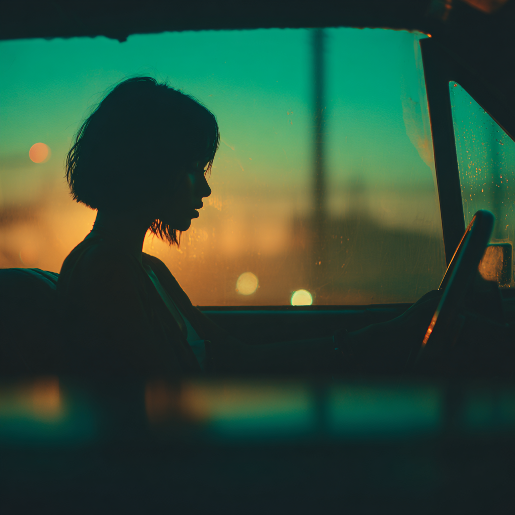 Mental health clinician sitting alone in a parked car at dusk reflecting after a difficult session where they felt Scared of a Client