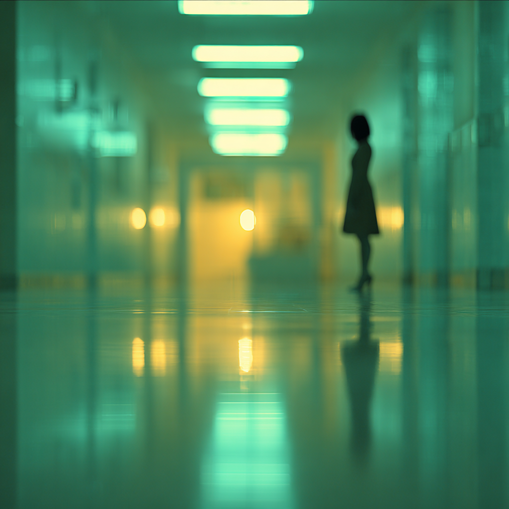 Mental health professional standing alone in a long dim hallway reflecting the anxiety clinicians may feel when Scared of a Client during challenging sessions