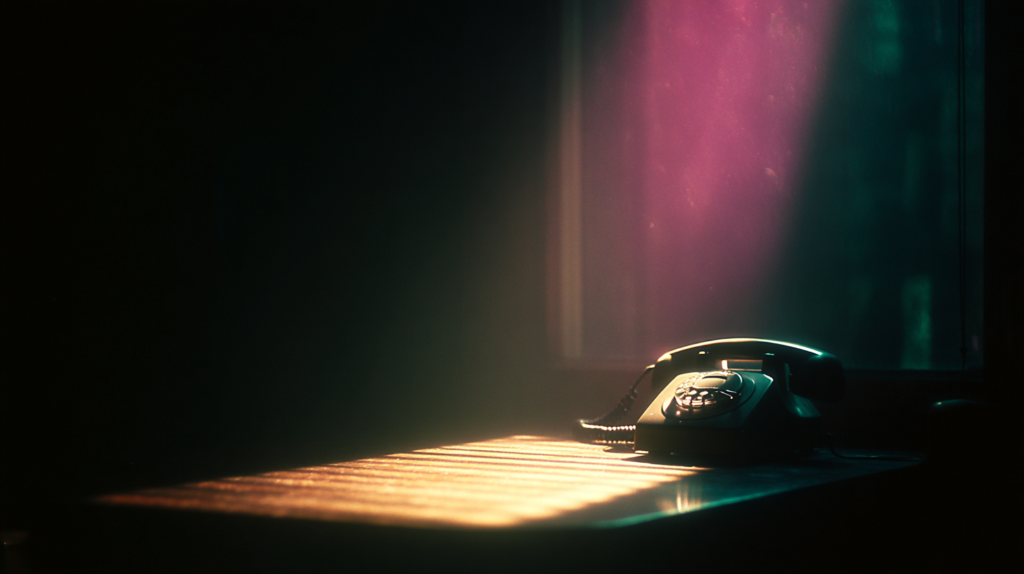 theunderratedsuperheroAlandlinetelephoneonadeskinada2027917f34c64ffb92ac682aa0d29f7e0 The Underrated Superhero A quiet office desk with a landline telephone in soft afternoon light representing the weight of mandated reporting for clinicians