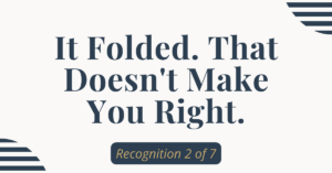 AI blog series 1 The Underrated Superhero The Underrated Superhero Header card for It Folded That Doesnt Make You Right Recognition 2 of 7 in the AI in Clinical Practice series on what to do when AI changes its answer because you pushed back